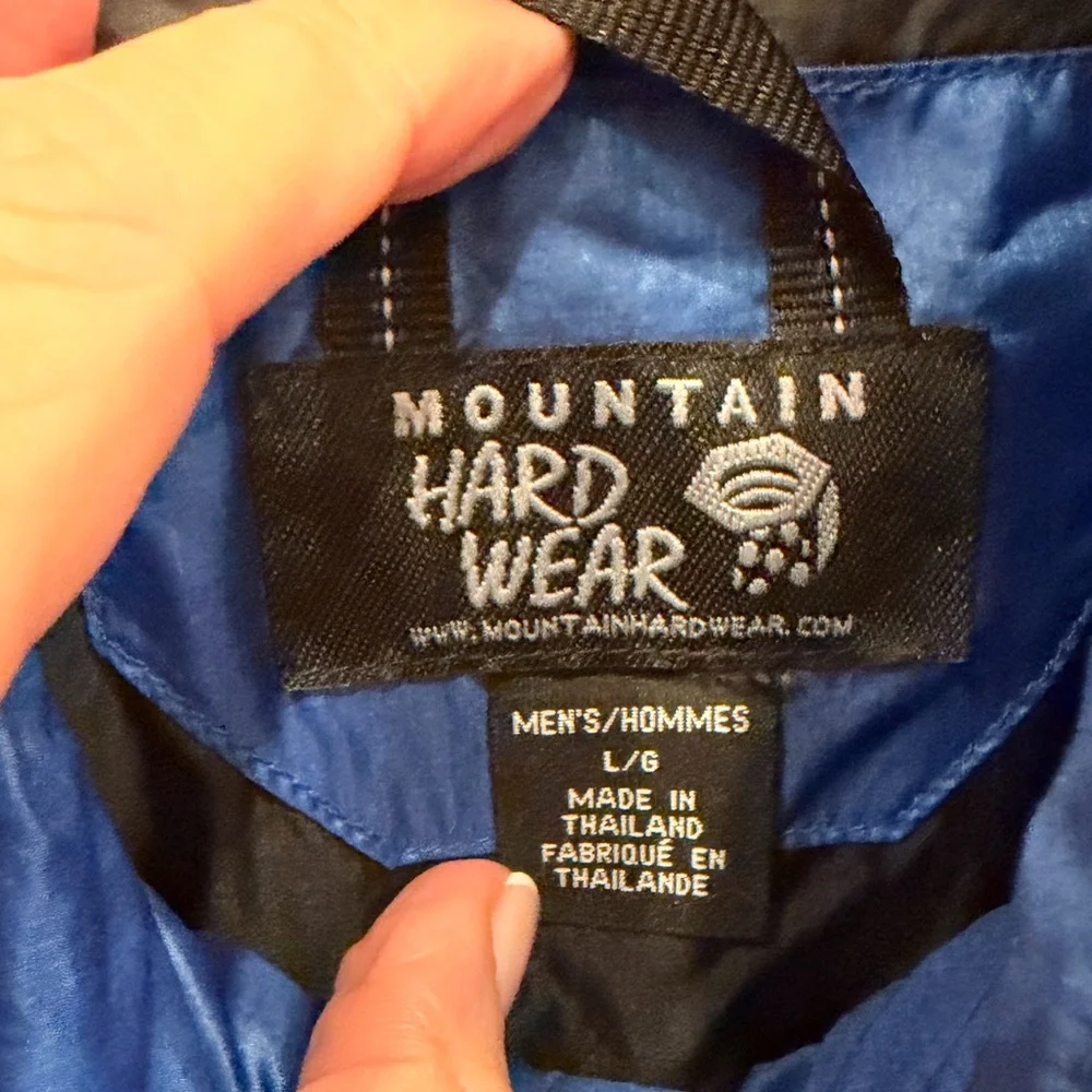 Mountain Hardwear Thermostatic‎ Jacket Mens L Blue Thermal.Q Lightweight Puffer